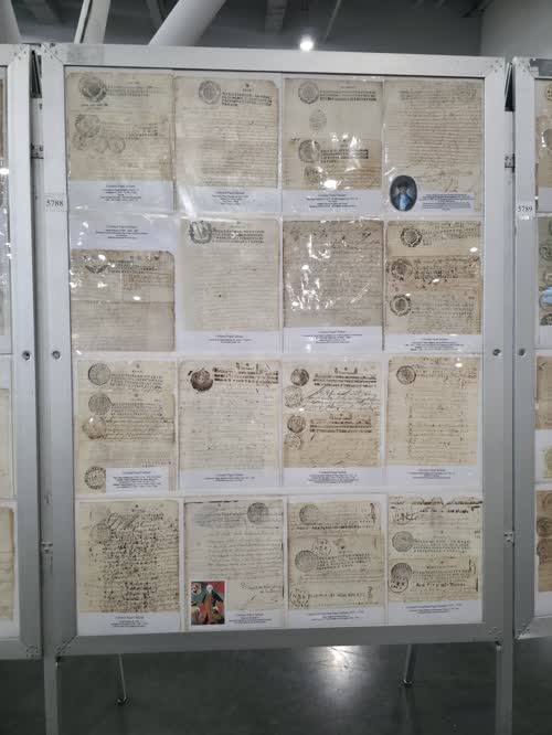 Stamped Paper in the Viceroyalties of Peru and New Granada, in the Audience of Quito and in Greater Colombia 1613-1 — frame 5788, exhibited by Esteban Diaz
