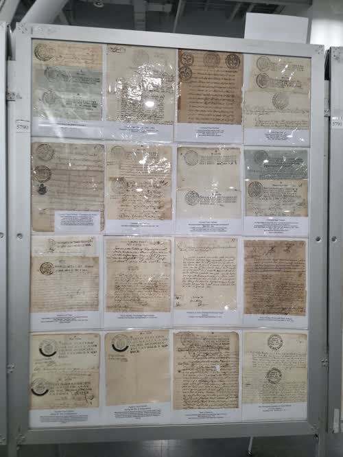 Stamped Paper in the Viceroyalties of Peru and New Granada, in the Audience of Quito and in Greater Colombia 1613-1 — frame 5790, exhibited by Esteban Diaz