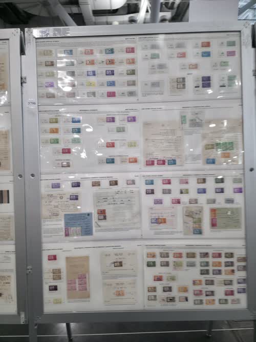 The Consular, Service Fee and License Stamps of Israel — frame 5796, exhibited by Darryl John Fuller