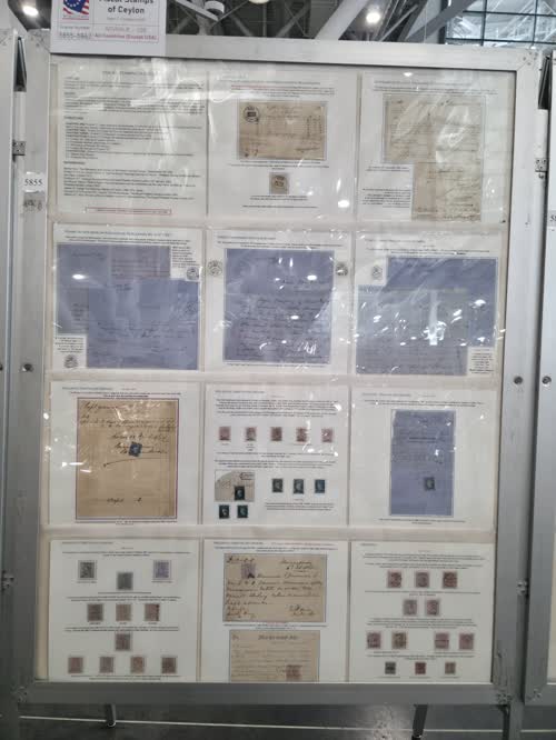 Fiscal Stamps of Ceylon — frame 5855, exhibited by Peter F. Cockburn