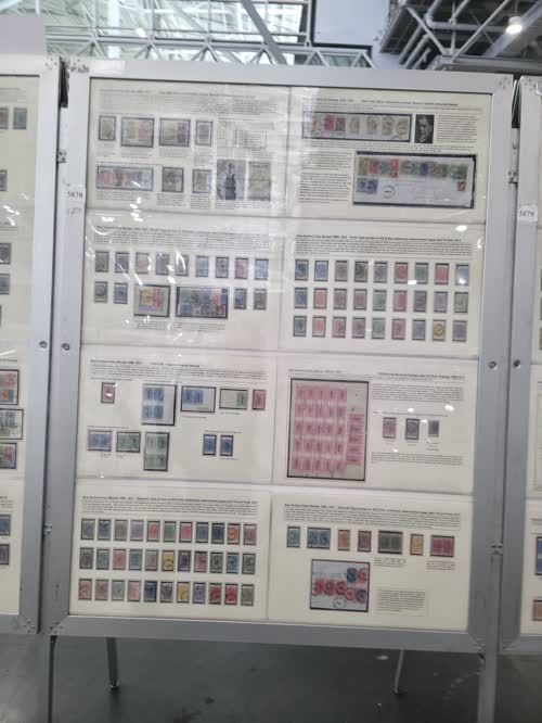 New Zealand Queen Victoria Duty Stamps 1880 to 1931 — frame 5878, exhibited by Paul Vernon Woods