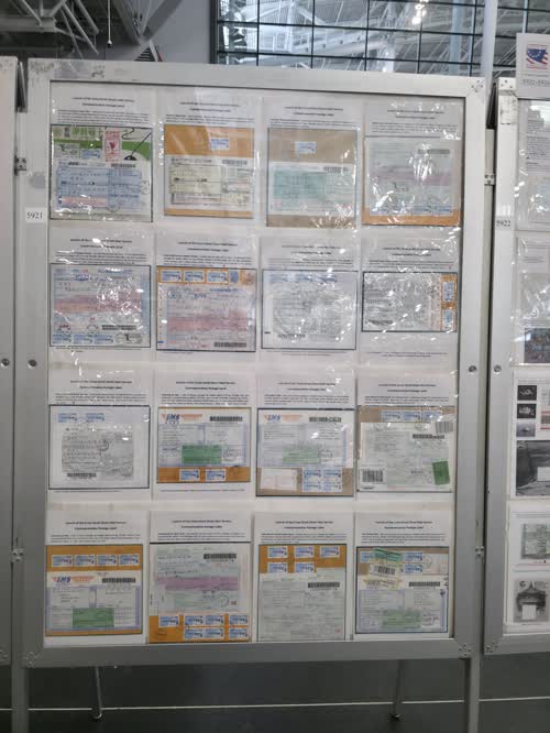 Launch of the Cross-Strait Direct Mail Service Commemorative Postage Label — frame 5921, exhibited by Dian-Ting Chen