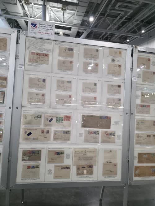 Australian "Official Post Office" First Day Covers to 1970 — frame 6057, exhibited by Frank Pauer