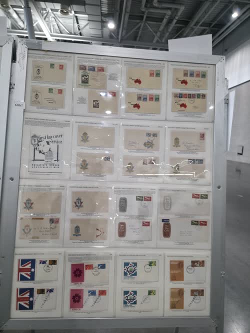 Australian "Official Post Office" First Day Covers to 1970 — frame 6061, exhibited by Frank Pauer