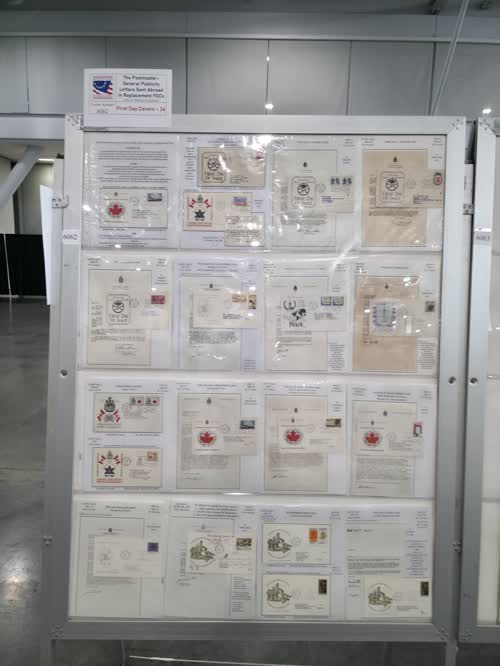 The Postmaster-General Publicity Letters Sent Abroad in Replacement FDCs — frame 6062, exhibited by John G. McEntyre
