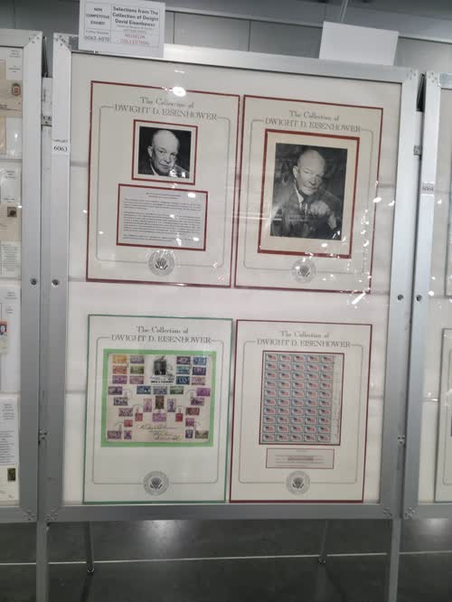 Selections from The Collection of Dwight David Eisenhower — frame 6063, exhibited by Spellman Museum of Stamps and Postal History