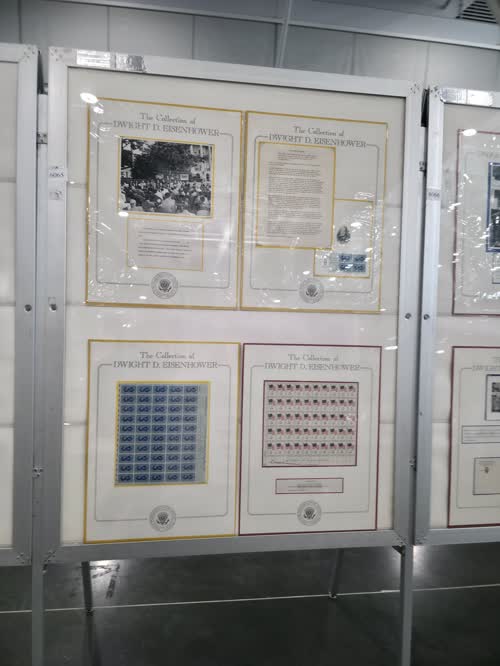 Selections from The Collection of Dwight David Eisenhower — frame 6065, exhibited by Spellman Museum of Stamps and Postal History