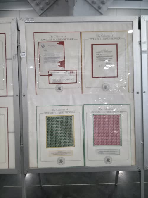 Selections from The Collection of Dwight David Eisenhower — frame 6068, exhibited by Spellman Museum of Stamps and Postal History