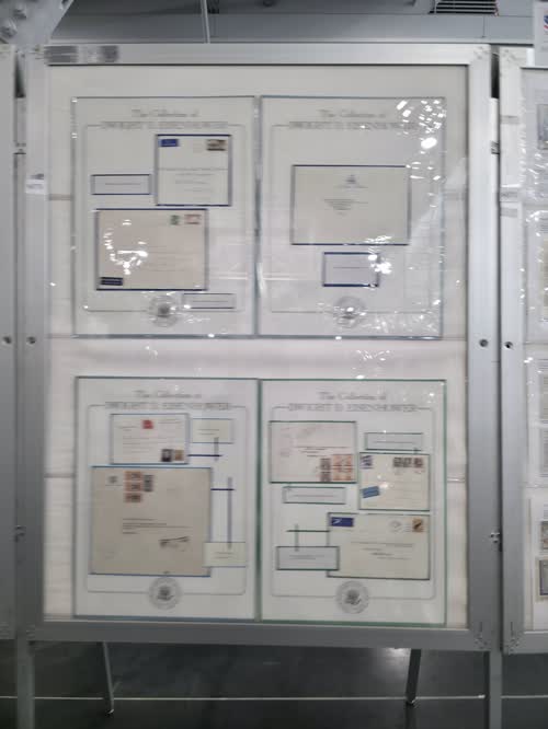 Selections from The Collection of Dwight David Eisenhower — frame 6070, exhibited by Spellman Museum of Stamps and Postal History