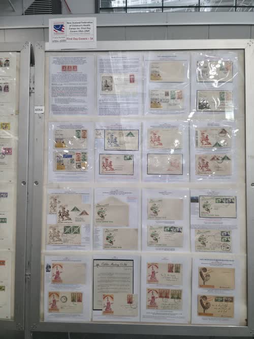 New Zealand Federation of Children's Health Camps Inc. First Day Covers 1941-1969 — frame 6084, exhibited by Tony Thackery