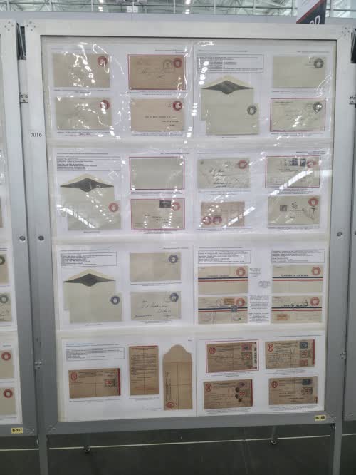 Panama Postal Stationery 1881-1940 — frame 7016, exhibited by Bradley Wilde