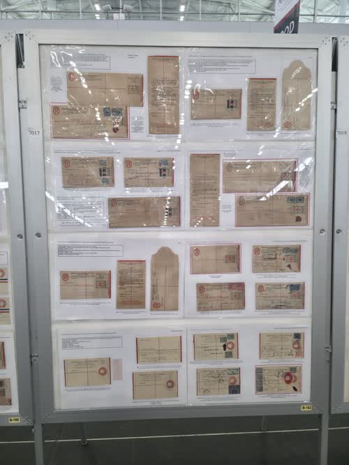 Panama Postal Stationery 1881-1940 — frame 7017, exhibited by Bradley Wilde