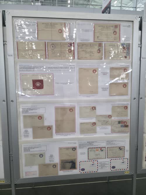 Panama Postal Stationery 1881-1940 — frame 7018, exhibited by Bradley Wilde