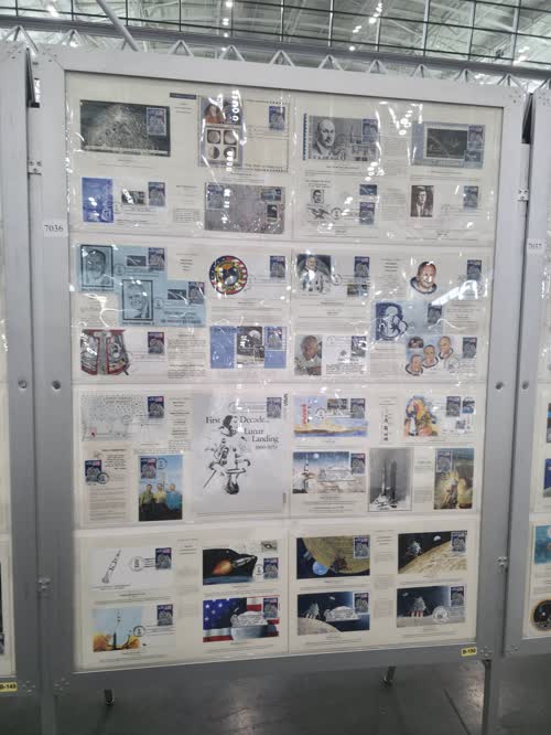 The Eagle Has Landed - The First Airmail Mail Stamp - $2.40 Priority Mail — frame 7036, exhibited by Charles J. O'Brien, III