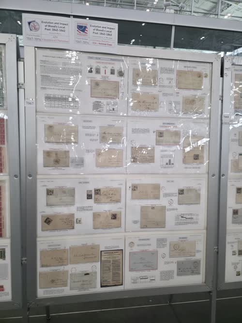 Evolution and Registry of British Local Posts 1842 to 1862 — frame 7067, exhibited by Vernon R. Morris, Jr., MD