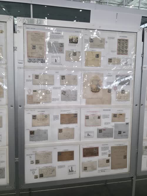 Evolution and Registry of British Local Posts 1842 to 1862 — frame 7068, exhibited by Vernon R. Morris, Jr., MD