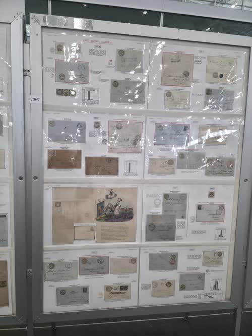 Evolution and Registry of British Local Posts 1842 to 1862 — frame 7069, exhibited by Vernon R. Morris, Jr., MD