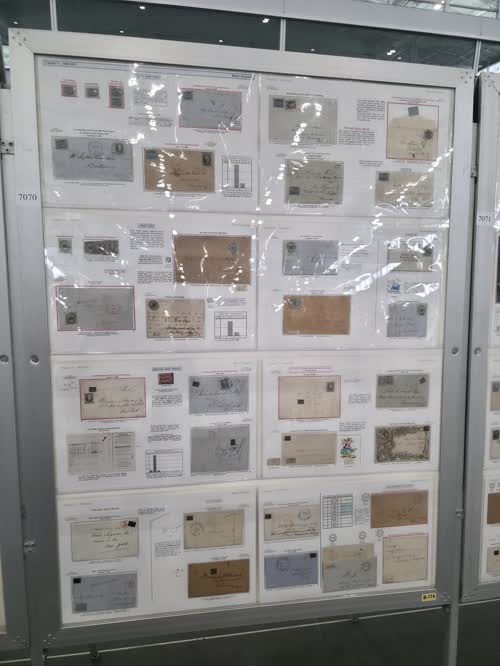 Evolution and Registry of British Local Posts 1842 to 1862 — frame 7070, exhibited by Vernon R. Morris, Jr., MD