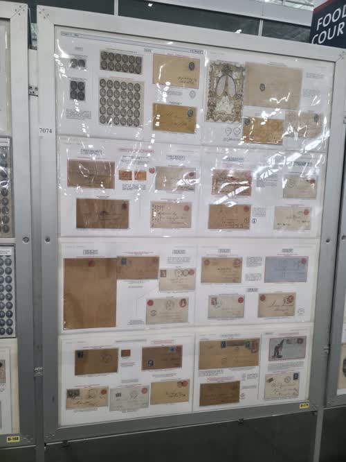 Evolution and Registry of British Local Posts 1842 to 1862 — frame 7074, exhibited by Vernon R. Morris, Jr., MD
